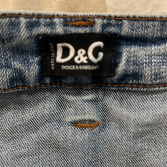 Dolce and Gabana Y2K vintage denim mini skirt with stretch 28/42 size 2 in US - Picture 6 of 8